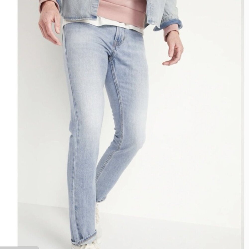 Old Navy Men's Slim Jeans Light Wash 28x30 NWT